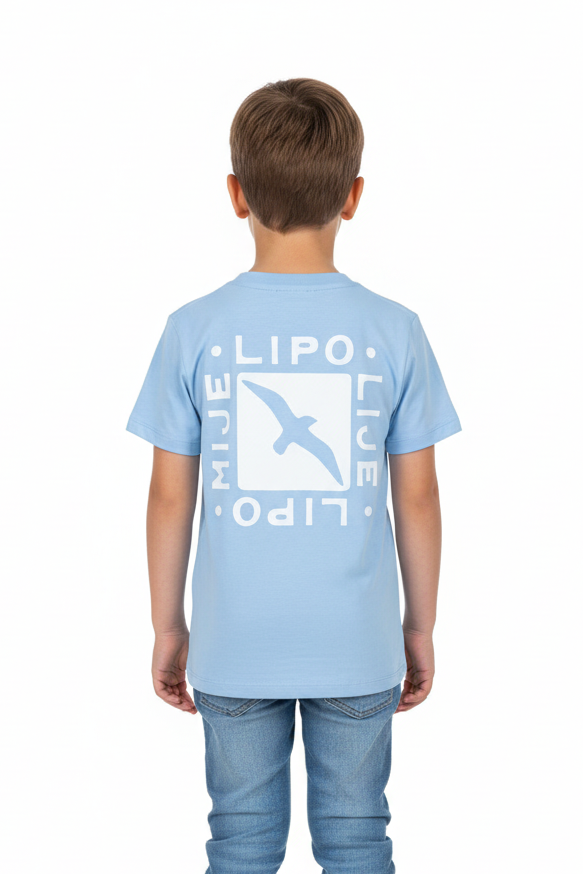 Kids fashion back shot - OLIVER LIPO Blu KIDS