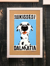 Hugs & Kisses From Dalmatia Screenprint Framed