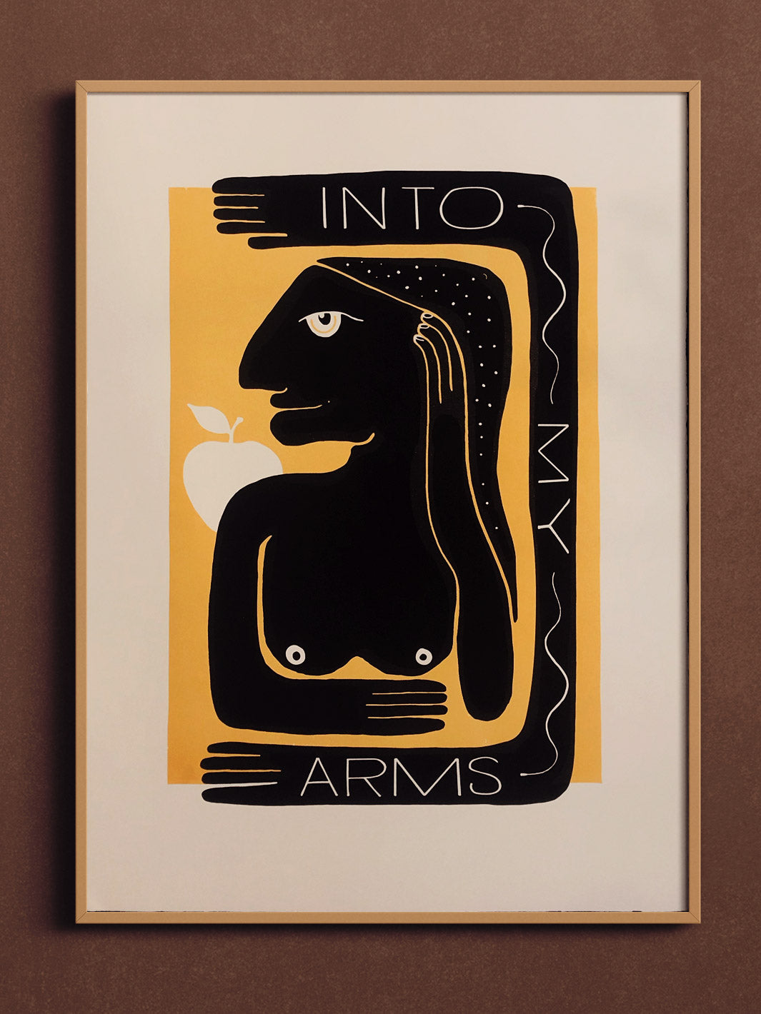 Into My Arms Screenprint by Mile Modic